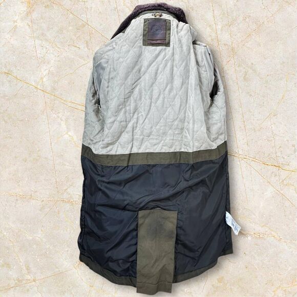 Timberland X British Millerain Premium Waxed Car Military Coat 8514J262 size L/G - Picture 12 of 13